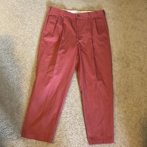 LL Bean Salmon/Pink Double L classic fit chinos
